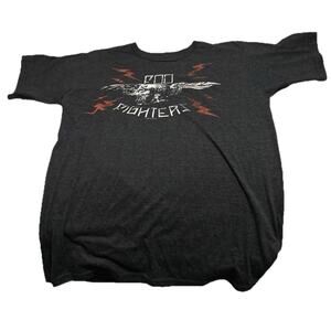 Foo Fighters 2008 Band Tee Gray Graphic T Shirt Sz M Rock Concert Dave Grohl